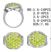 Sterling Silver Semi Mount Ring Setting Round RD 3x3mm - Syzjewelry